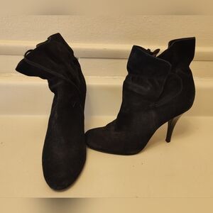 Calvin Klein Black Suede Stiletto Heels Size 7.5